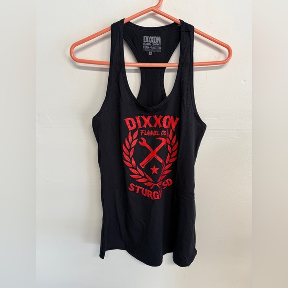 Dixxon Women’s Black Tank Sturgeons Red Sketchy Crest Size Medium - Picture 1 of 4